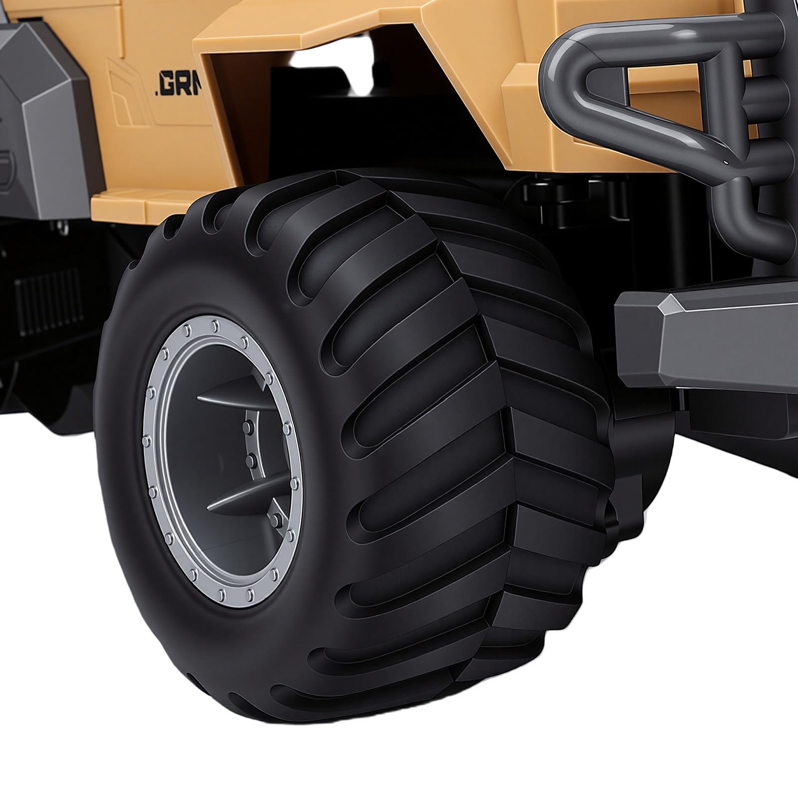 2,4 G RC Truck 4WD Fernbedienung Auto Wasserdichtes Geländefahrzeug Dual Mode Land und Wasser mit 360 Rotation 2 Wiederaufladbare Batterien 7,4 V 900 MAh für Outdoor-Rennen (Khaki)