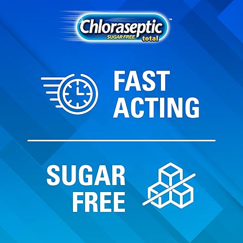 Miniatura 4 de Chloraseptic - Pastillas para el alivio total de dolor de garganta + Tos, sabor a cereza silvestre sin azúcar, 15 unidades