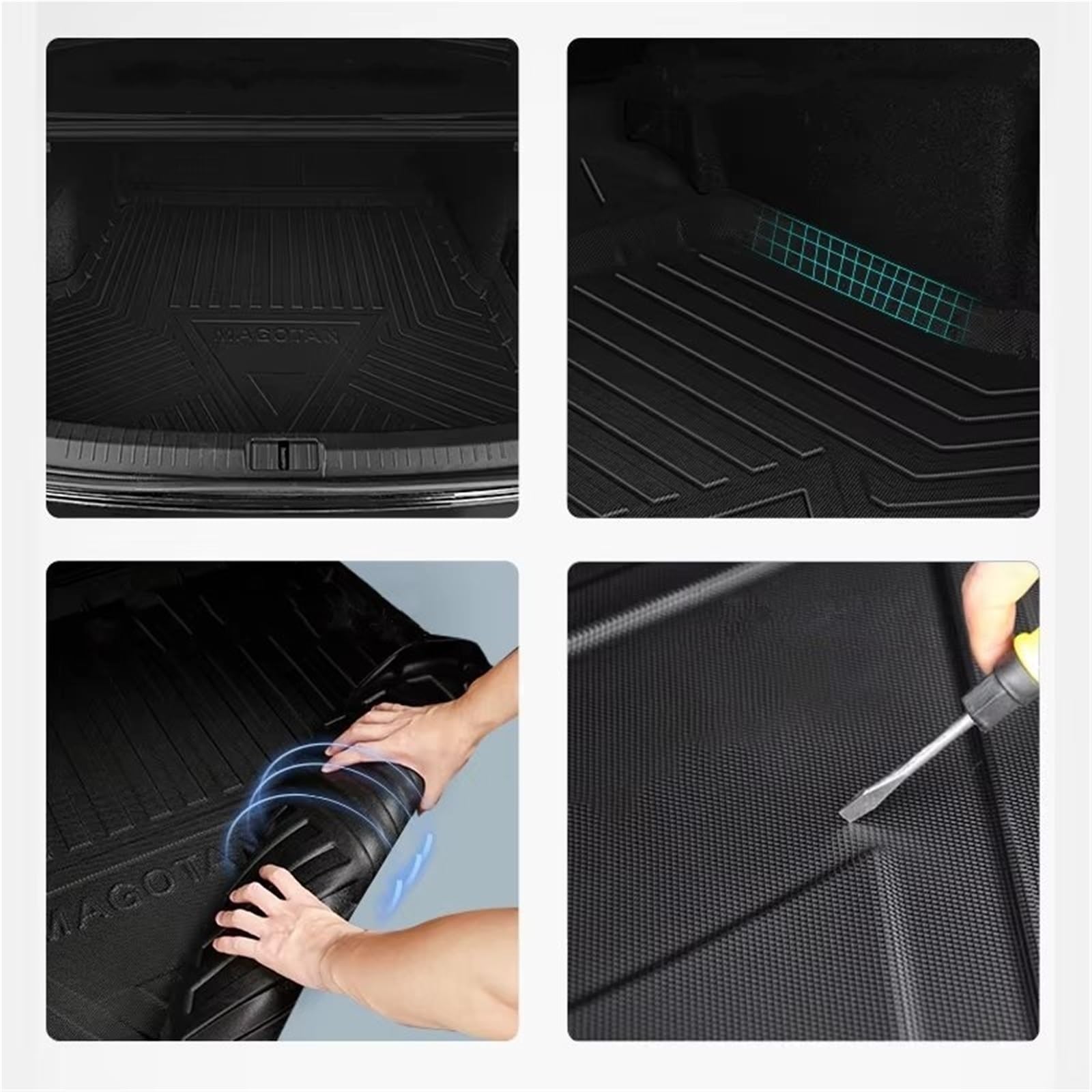 Compatibile Con Mazda Per CX-7 ER 2006 2007 2008 2009 2010 2011 2012 Tappetino Per Bagagliaio Impermeabile Antiscivolo