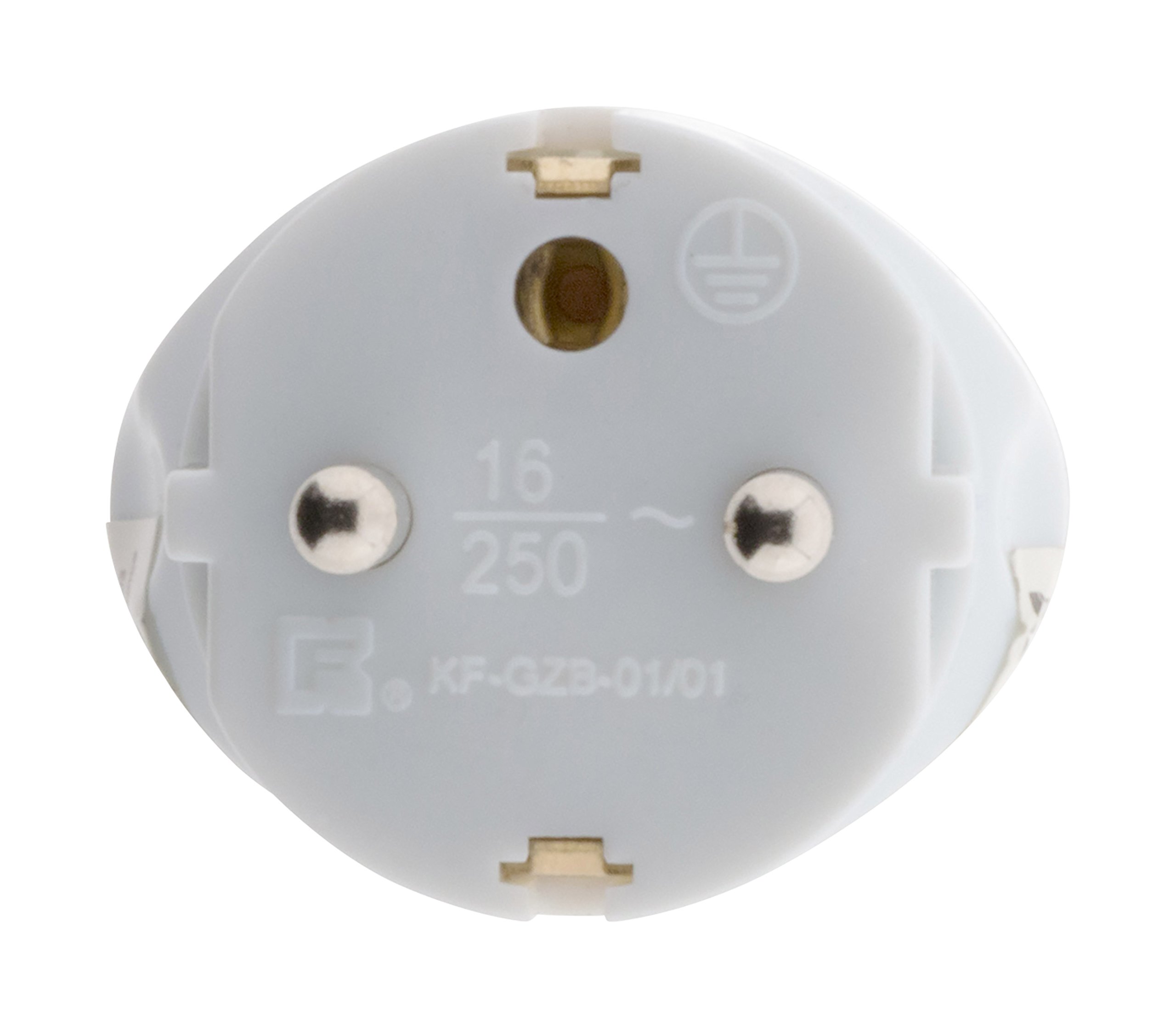 Zenitech - Adaptateur Prise Voyage France vers Italie - Mâle France/Femelle Italie avec Terre - Blanc - Compatible 230V, 16A, 2300W - Sécurisé pour Appareils Électroniques - Design Compact pour Voyage