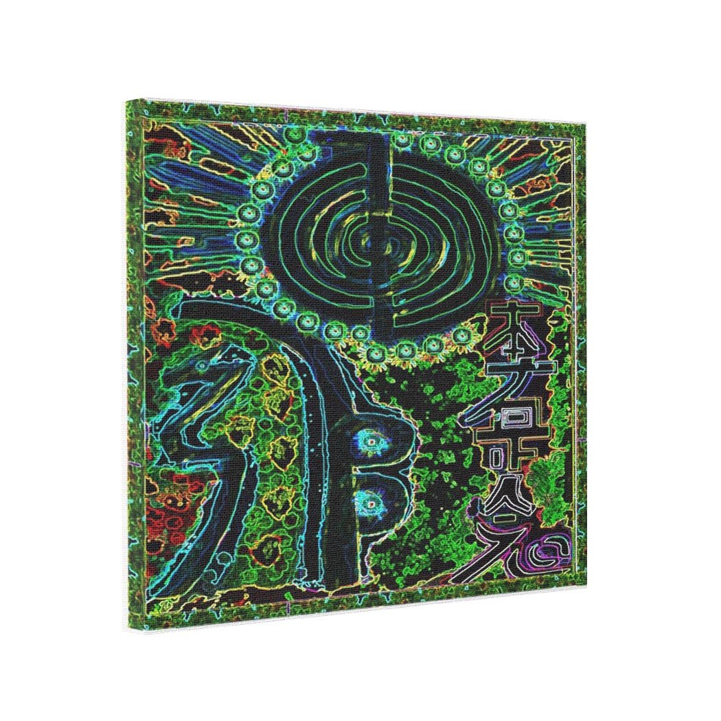 Fprqlyze Gallery Wrapped Canvas Canvas Wall Art Reiki Karuna Healing Master's Symbols