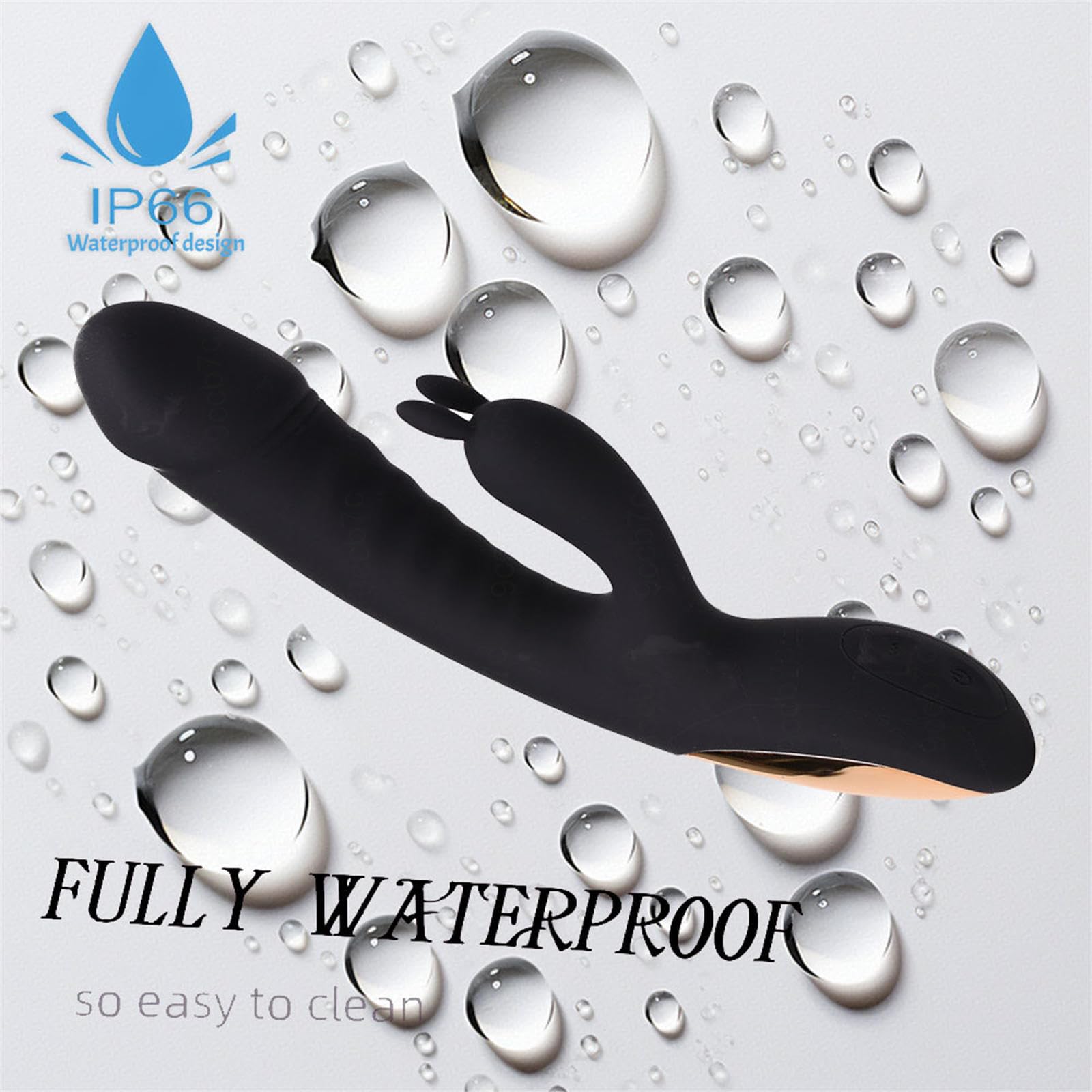 Vibratore G Spot Erotica Dildo Stimolatore Clitorideo può stimolare il punto G, Vibratoreper Stimolatore Clitoride Femminile Dildo,Black
