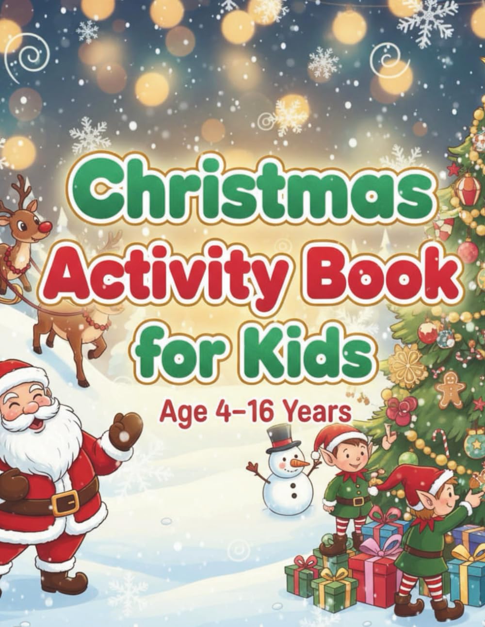 Christmas Activity Book for Kids – Age 4–16 Years: is the perfect holiday companion for creative, curious, and fun-loving children!