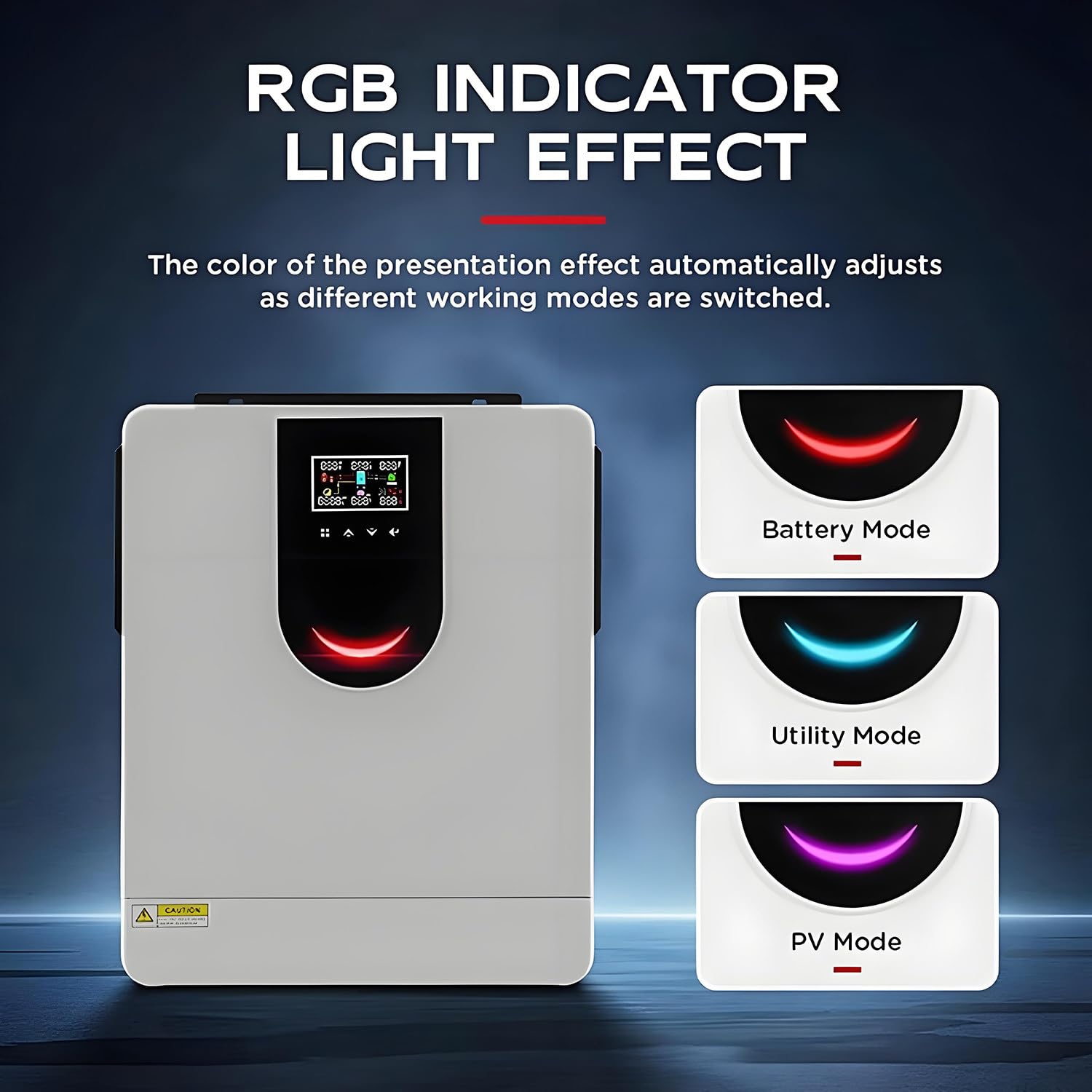 Inversor solar híbrido, inversor de onda sinusoidal pura para uso doméstico de 12 V/24 V/48 V a 220 V + controlador de carga solar MPPT de 40-160 A, cargador inversor híbrido fuera de la red 1.0KW