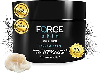 The Men's Wrinkle Defense Beef Tallow Balm for Skin | Beef Tallow for Skin Face Mens Skin Care Anti-Aging Cream Facial Skincare Face Moisturizer for Men |Mens Face Moisturizer Beef Tallow