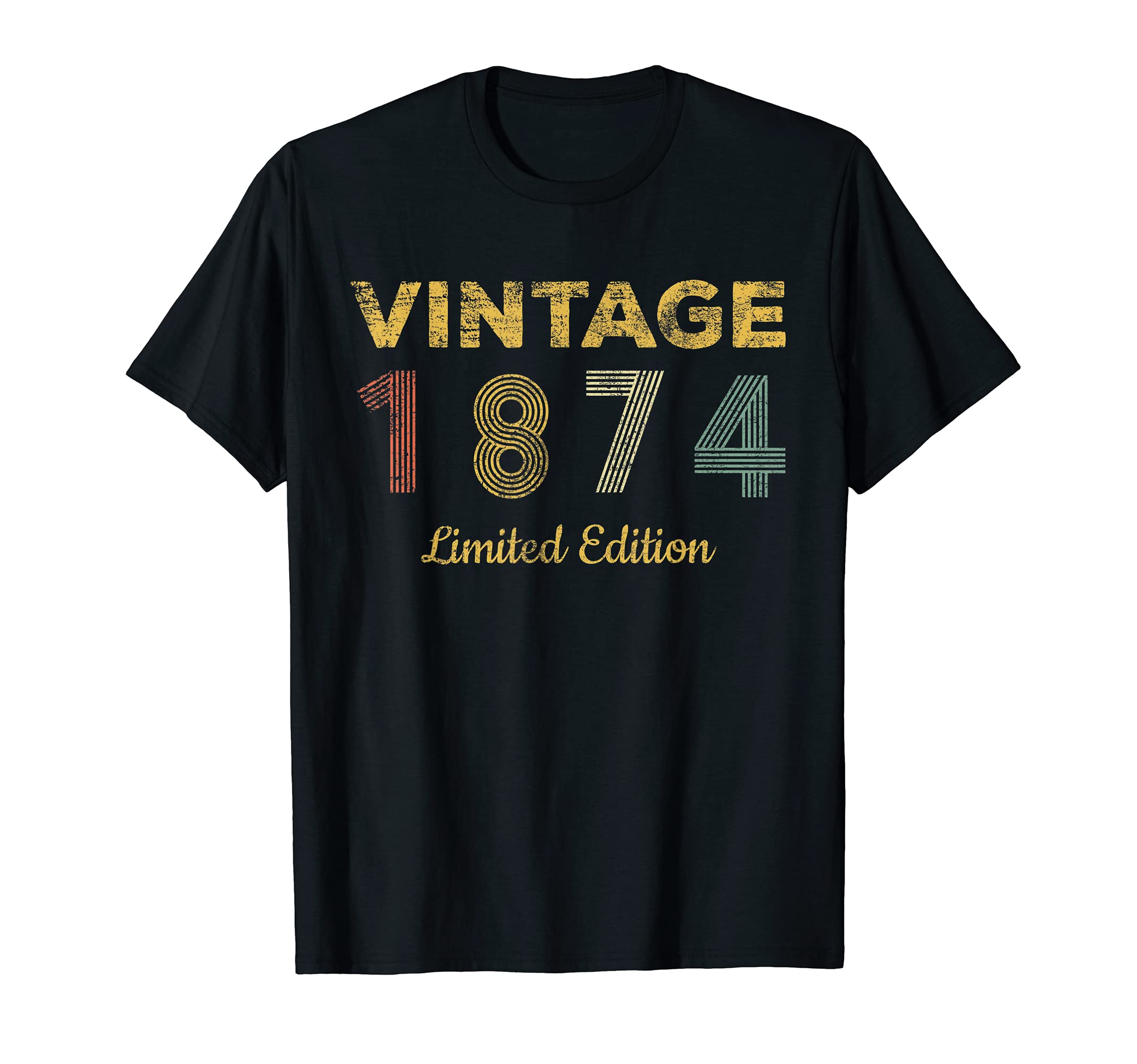 Vintage 1874 Made In 1874 147th Birthday Women 147 Years T-Shirt
