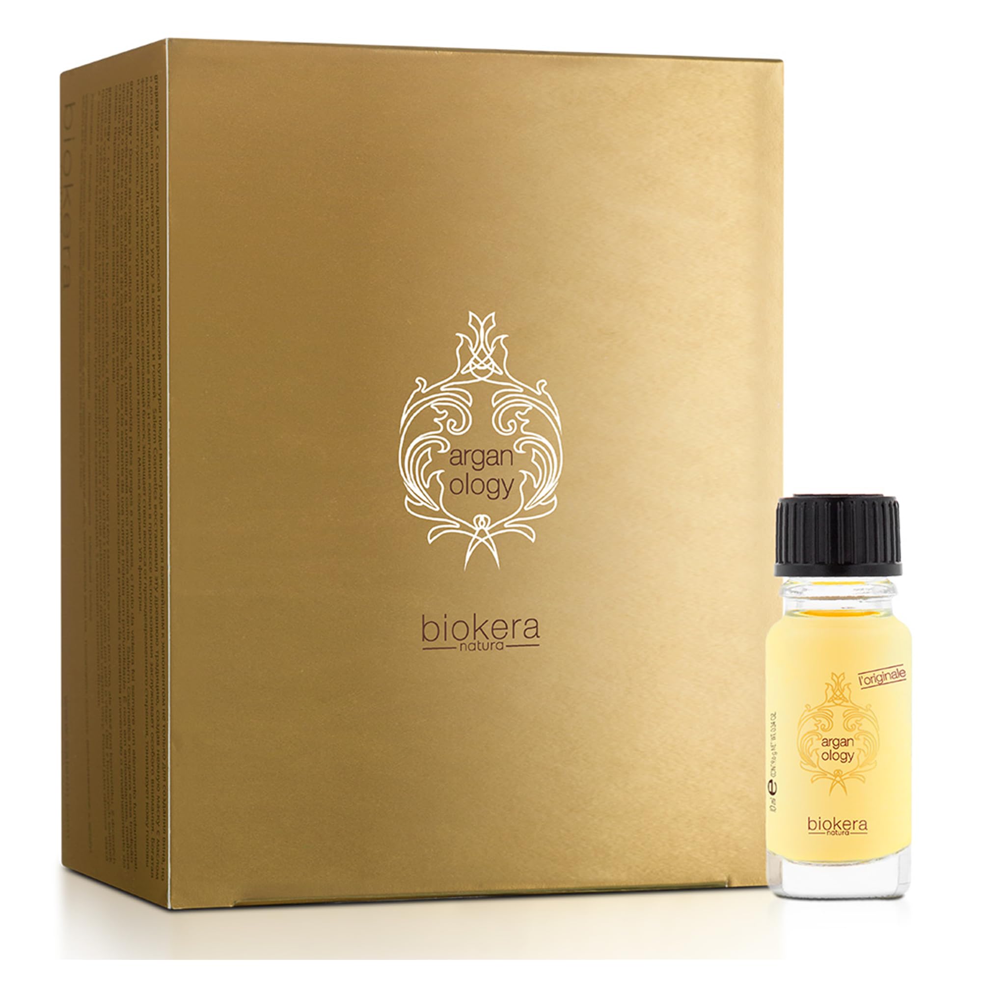 SALERM - Serúm Aceite de Argán para el Pelo - Biokera Arganology - 12 x 10 ml - para Cabellos Muy Secos y Dañados - Nutrición y Brillo - Revitaliza el Cabello - Plus de Hidratación