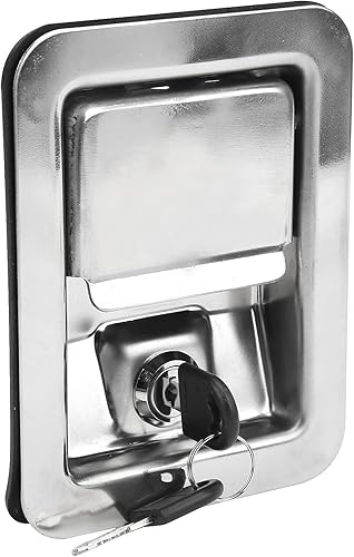 Miniatura 3 de ViaGasaFamido Pestillo de paleta, caja de herramientas, bloqueo de panel de pala, reemplazo de un solo punto, pestillo de acero inoxidable, kit de