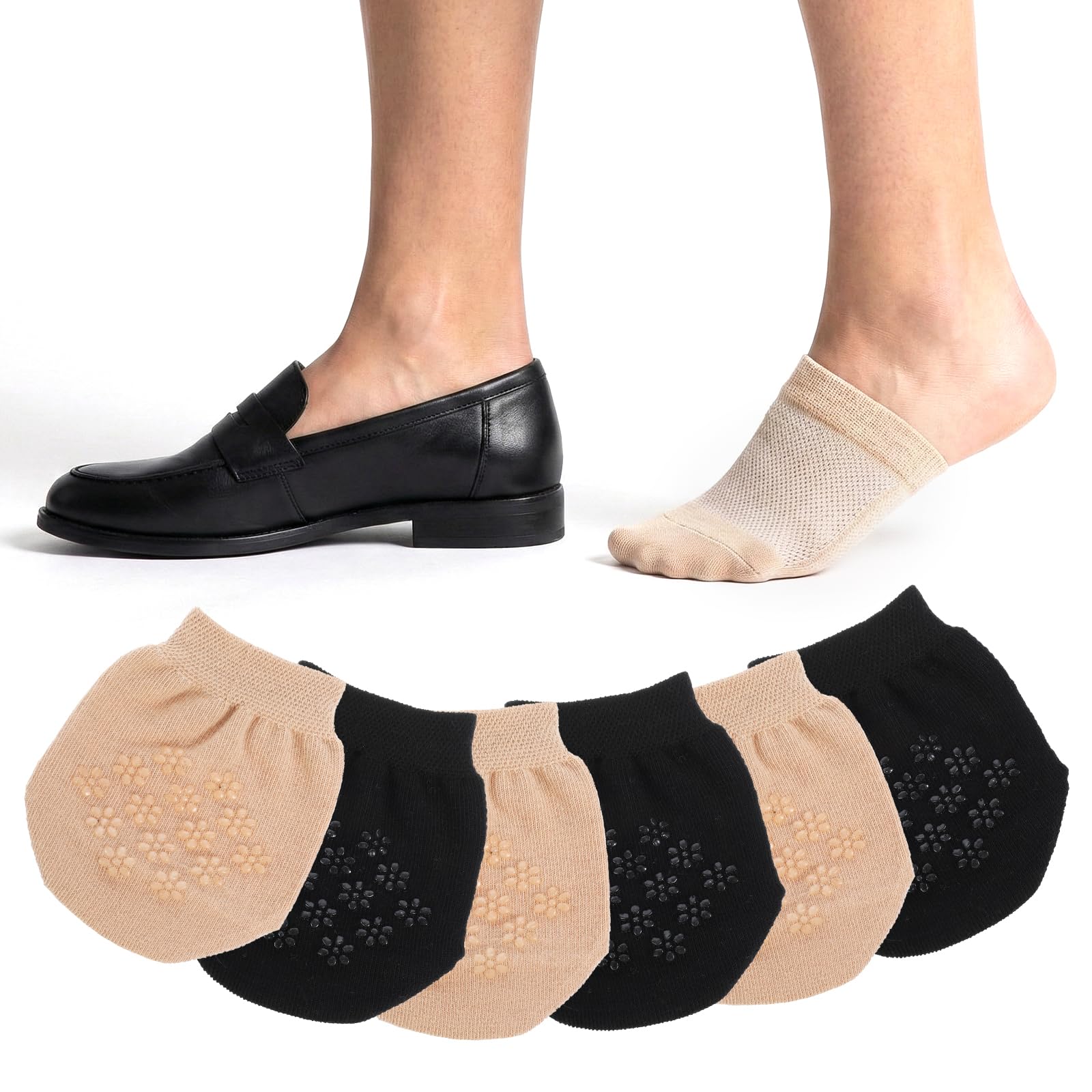 Półskarpetki damskie, No Show Half Socks