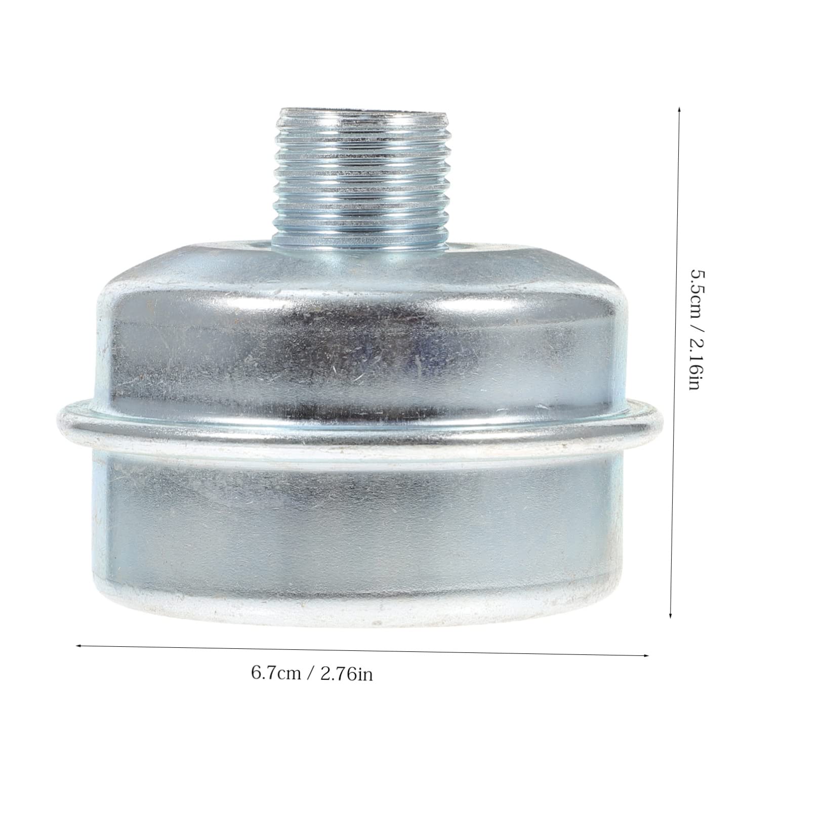 HEMOTON Small Engine Muffler for Lawnmower Generator 1/2 Inch Threaded Muffler Lawn Equipment Replacement