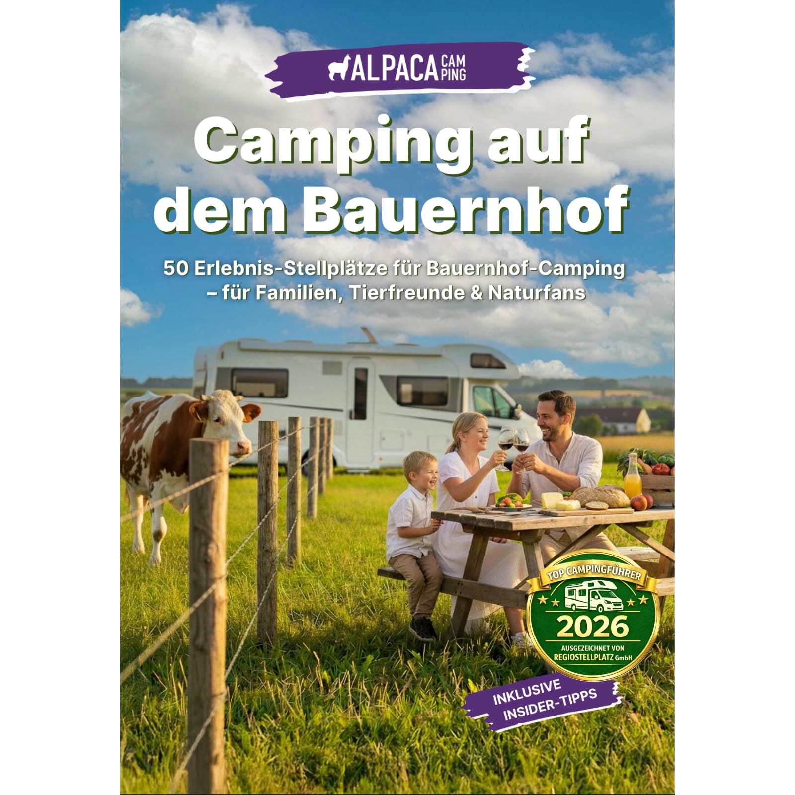 Camping auf dem Bauernhof: 50 Erlebnis-Stellplätze für Bauernhof-Camping - für Familien, Tierfreunde & Naturfans