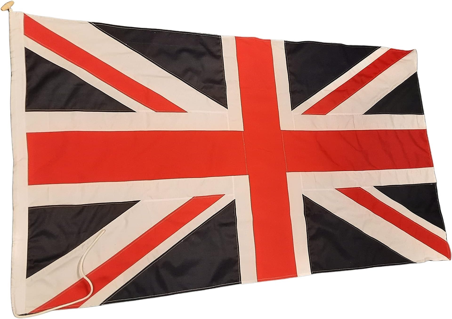 NWFlags Sewn Union Jack Flag | 5ft x 3ft Rope & Toggle | 5x3 Stitched Union Flag