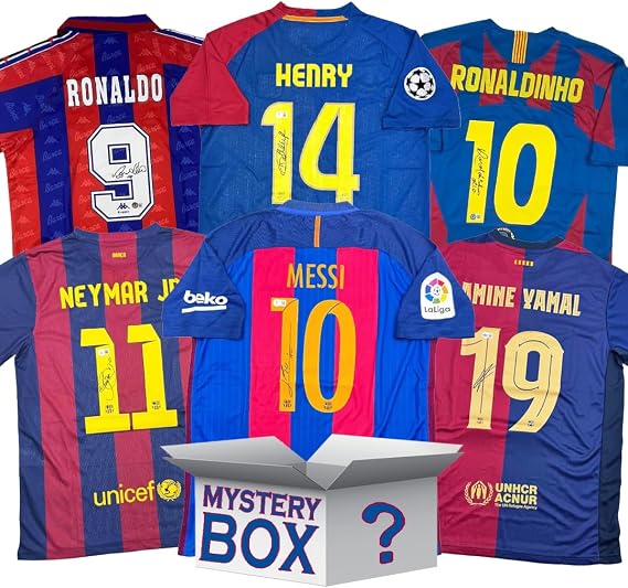 FC Barcelona Autographed/Signed Soccer Jersey Mystery Box