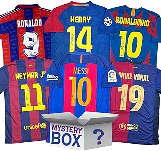 FC Barcelona Autographed/Signed Soccer Jersey Mystery Box with PSA JSA or Beckett COA