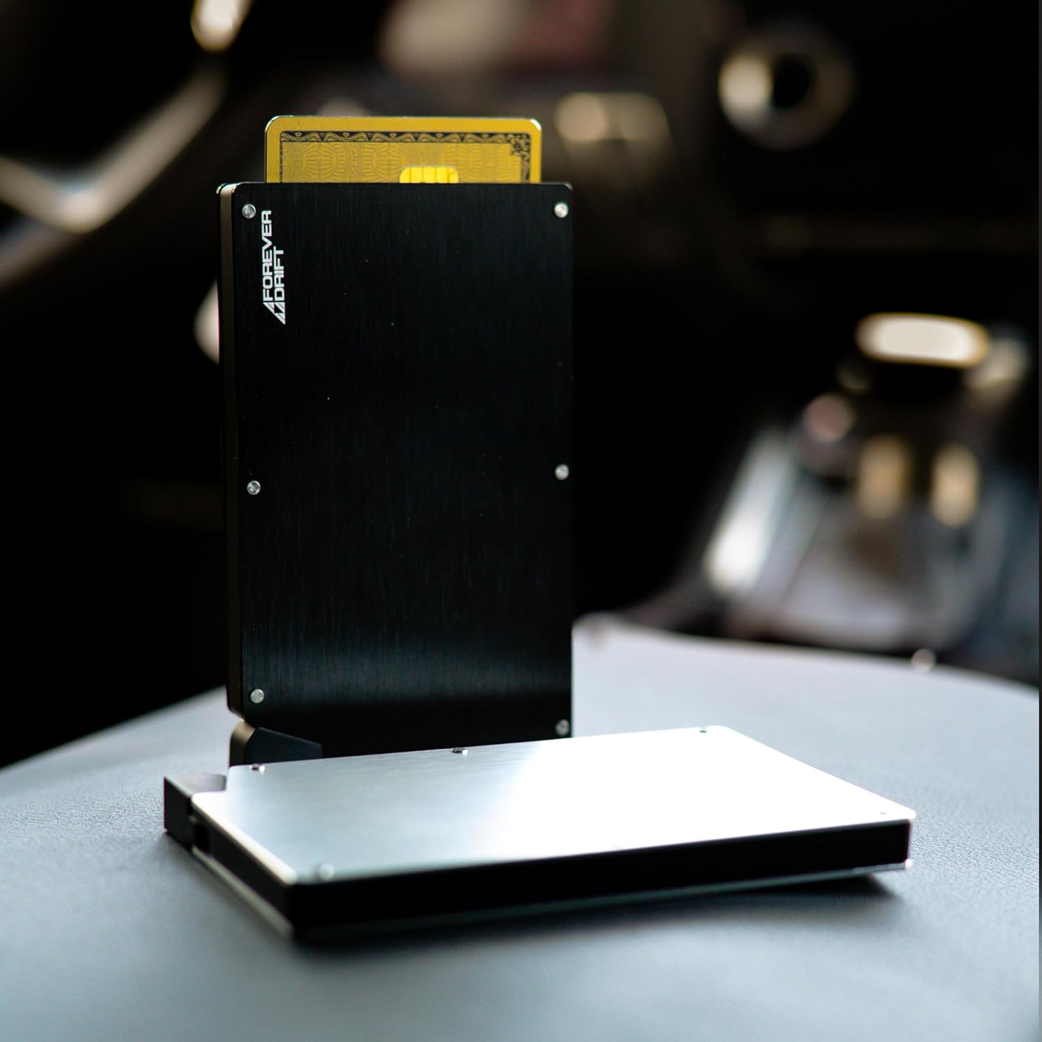 Pop Up Card Holder Slim Minimalist Metal RFID Blocking Wallet for Men or Women (Silver) - Image 7