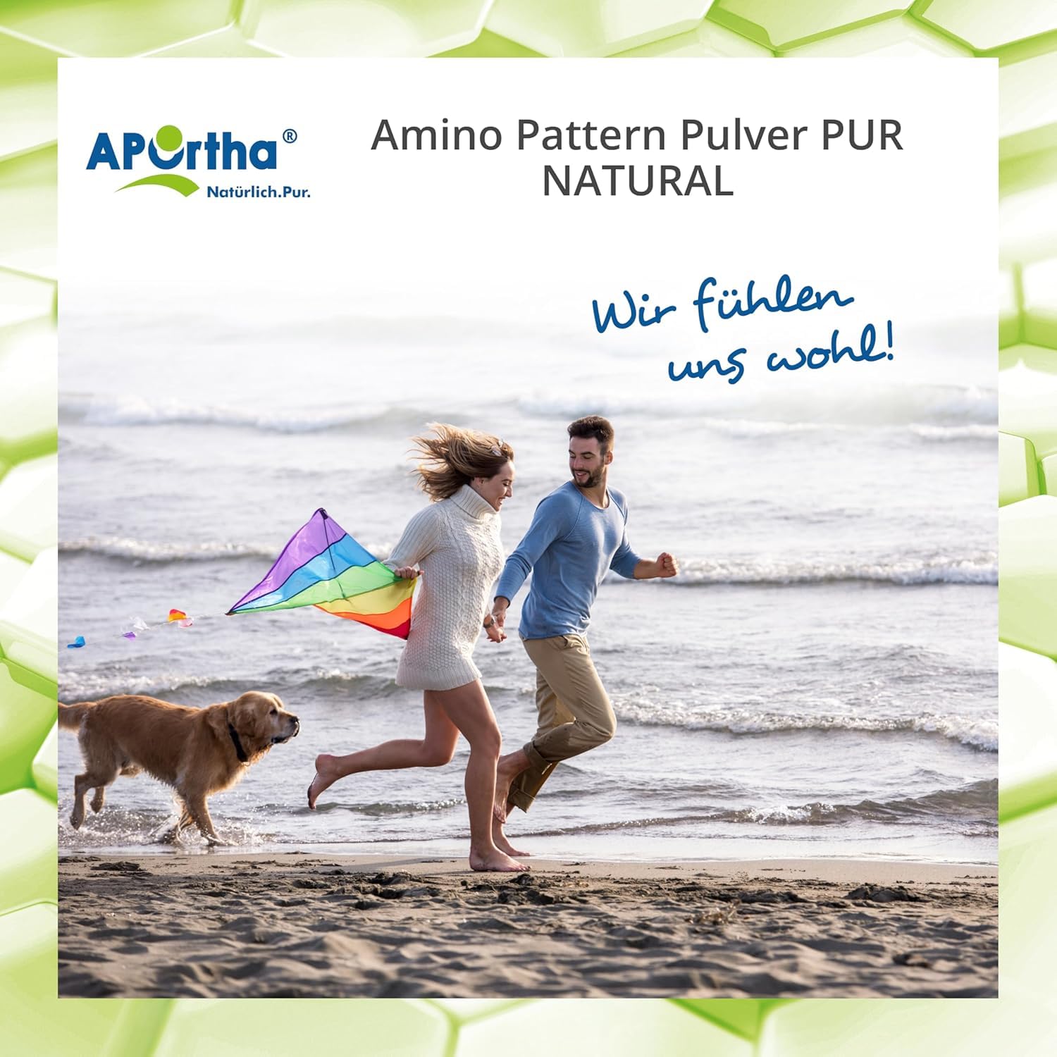 APOrtha® Multi Essential Amino Pattern – 362 g Aminosäuren-Pulver mit 8 essentiellen Aminosäuren nach Prof. Dr. Lucà-Moretti, ausgewogenes Aminosäuren-Profil, EAA Pulver, vegan, ohne Zusätze