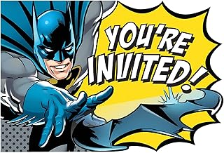 Amscan Batman Heroes Unite Invitations (Pack of 8)