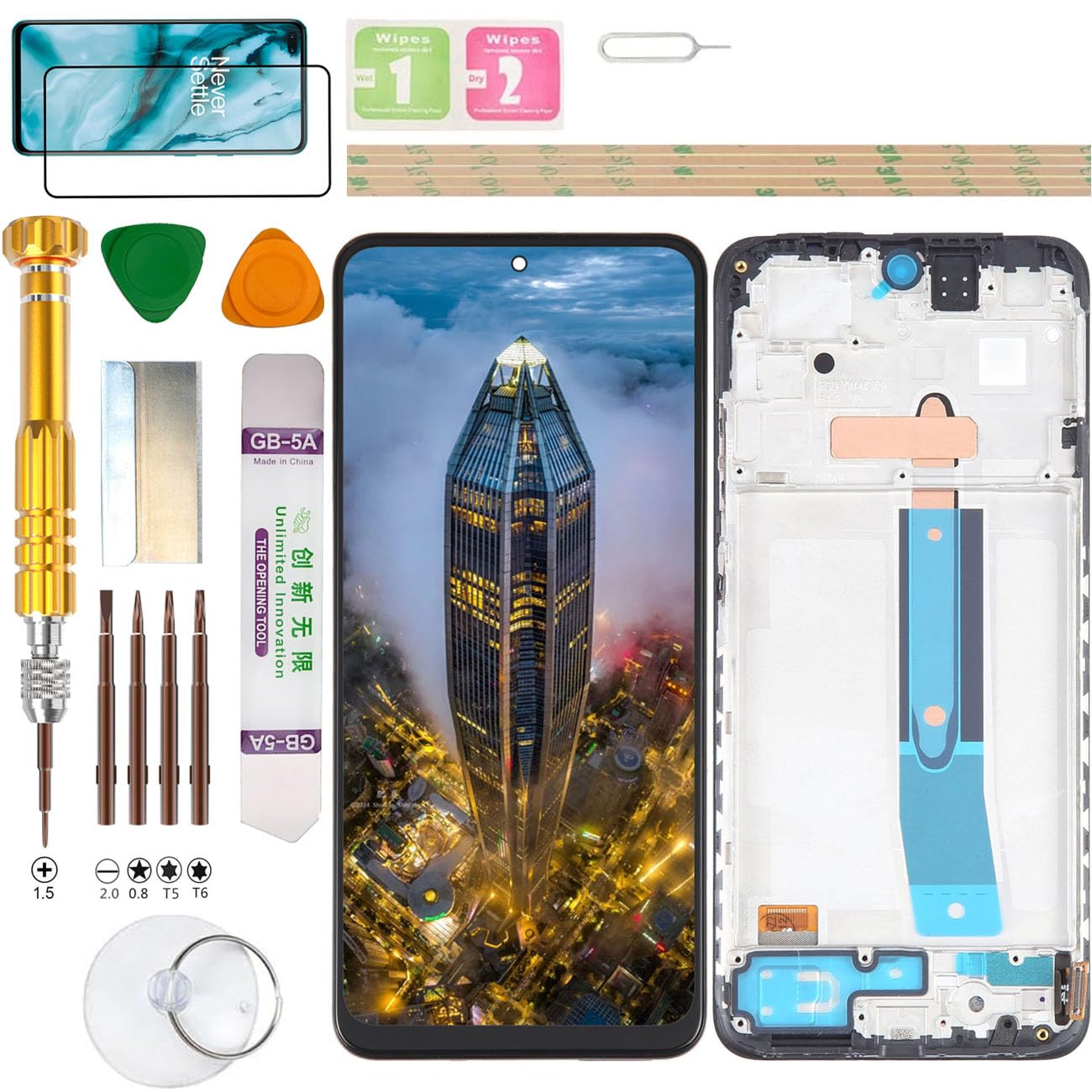 (Incell) Display LCD Assembly per Xiaomi Redmi Note 11S (versione 4G) 2201117SY Kit di Ricambio Schermo