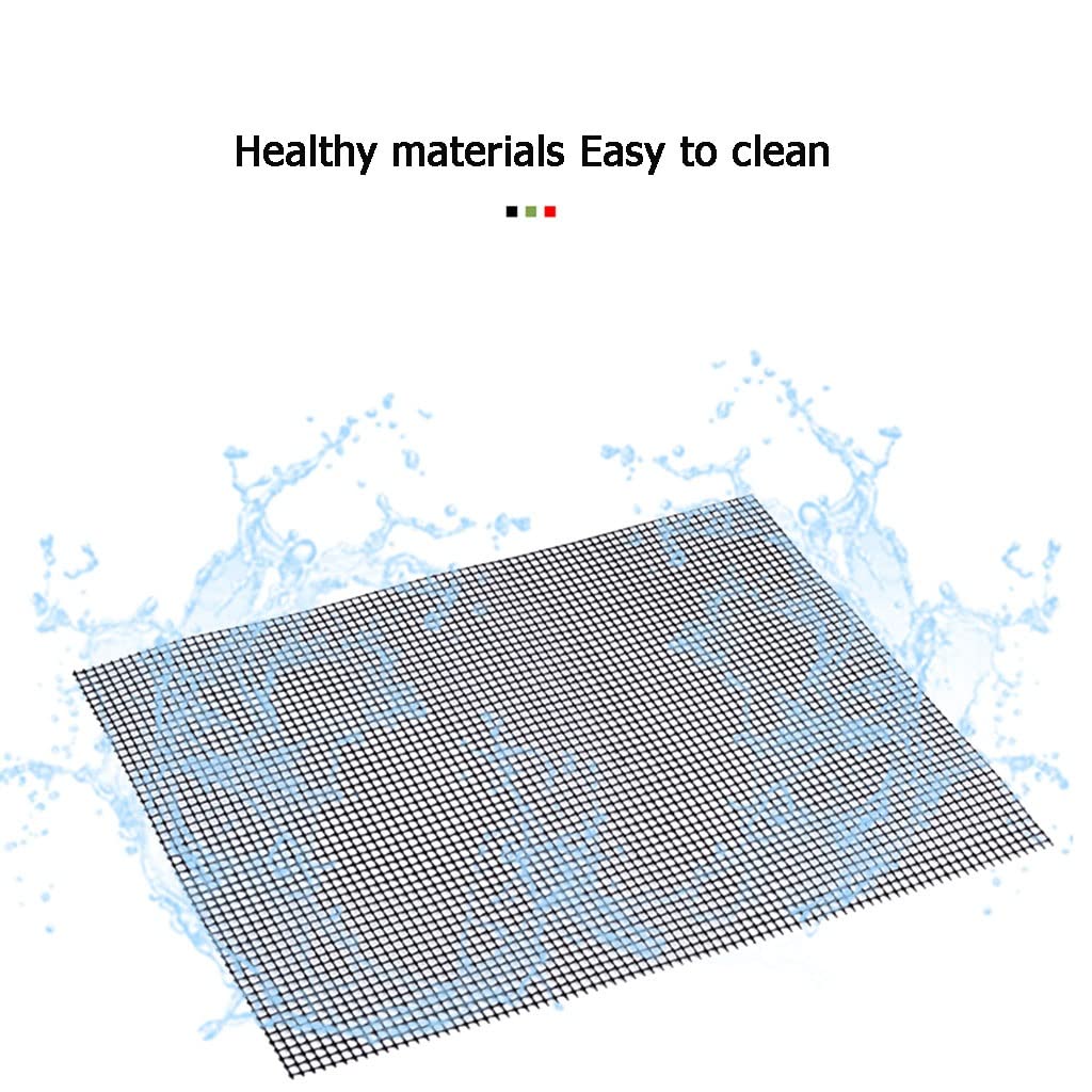 Juego de 5 Teflón Malla Antiadherente Antiadherente Plancha Barbacoa Revestimiento para Horno Resistente Reutilizable Salvamanteles para Gas, Carbón (Color : Style1)