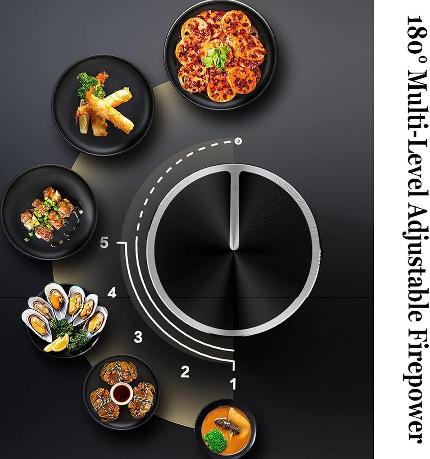 5.2KW 2 Burner Gas Stove - Double Auto Ignition Cooktop, Outdoor LPG Propane Camping, 180 Minutes Timer, Accidental Flameout Protection Device(LPG)(NG)