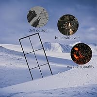 Vista 3 de BARNSMITH Panel de puerta corrediza de vidrio de aluminio de 36 x 84 pulgadas, resistente para puerta de vidrio templado esmerilado desmontado