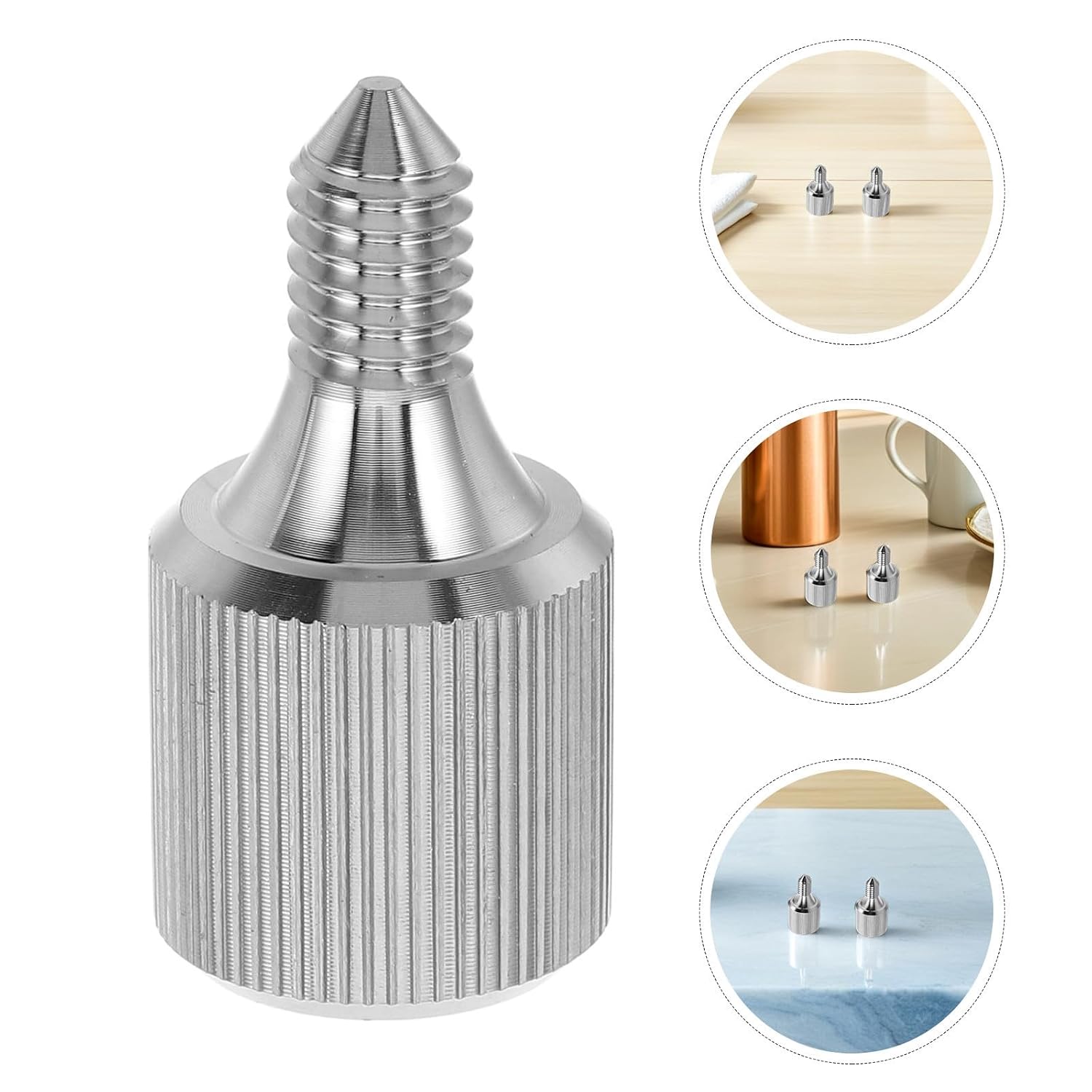 Mobestech 2pcs Stainless Steel Mixer Attachment Fixing Screw for 4.5-7qt Tilt-Head Stand Mixer, Precision Design with Corrosion Resistance for Stable Installation at Home Gatherings