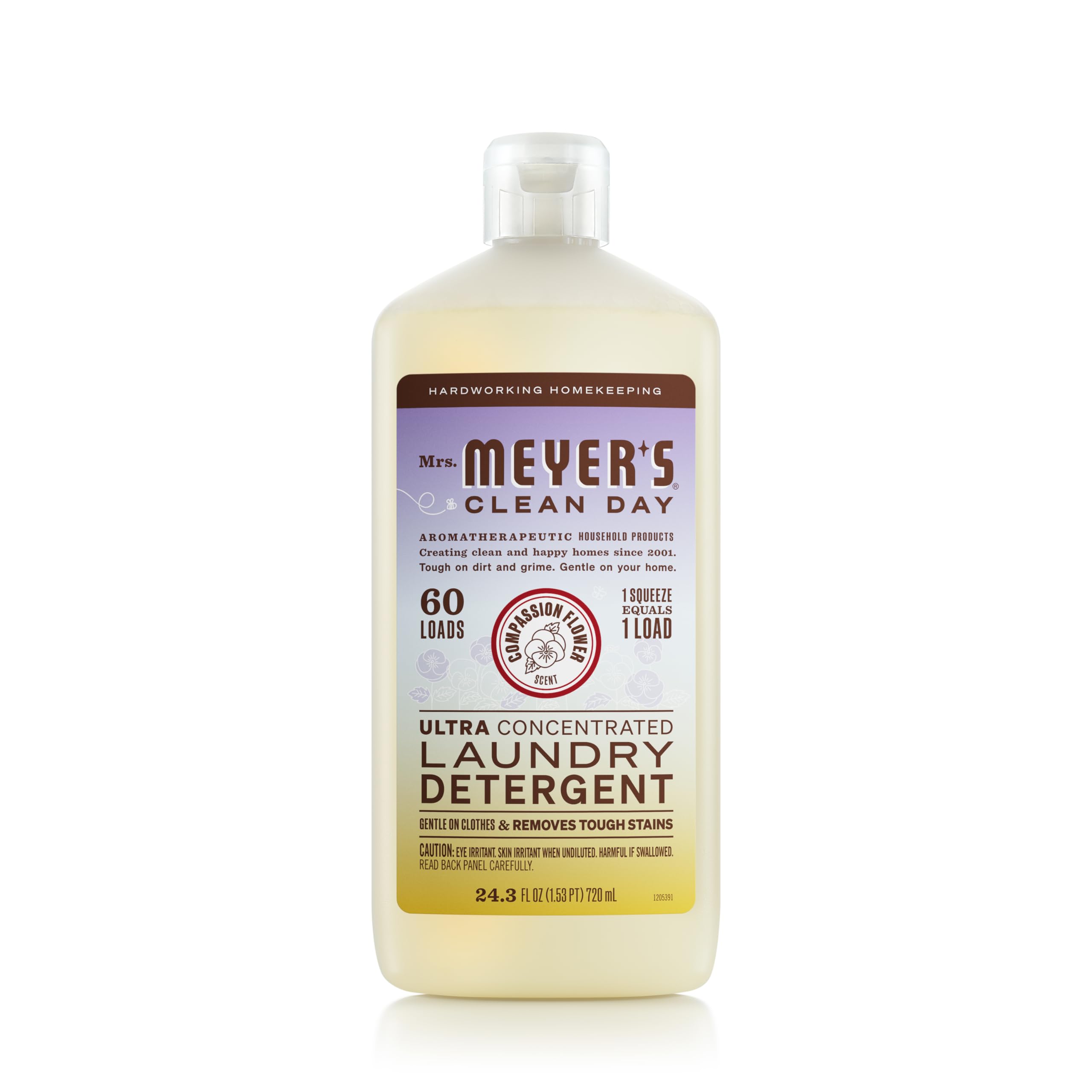 MRS MEYERS CLEAN DAY Ultra Concentrated Laundry Detergent Compassion Flower Scent 24 3 fl oz