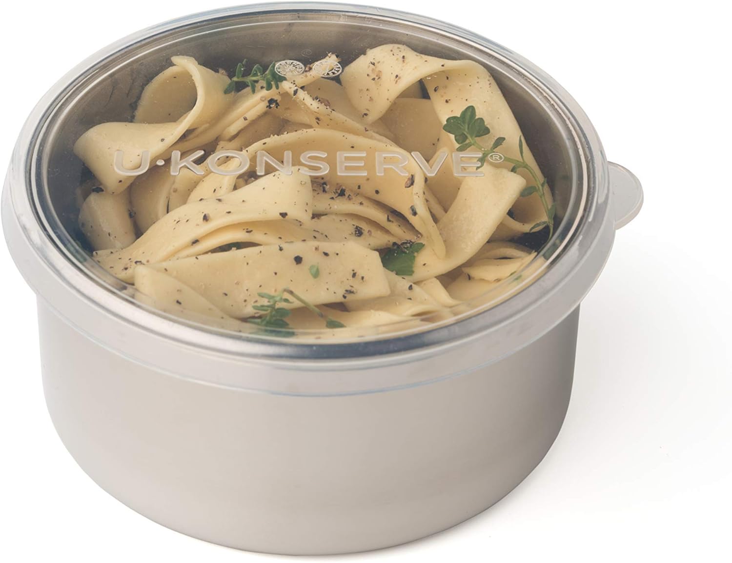 U Konserve Stainless Steel Round Food Storage Bento Box Container, Leak Proof Silicone Lid Dishwasher Safe - Plastic Free, 5oz - Thumbnail 3