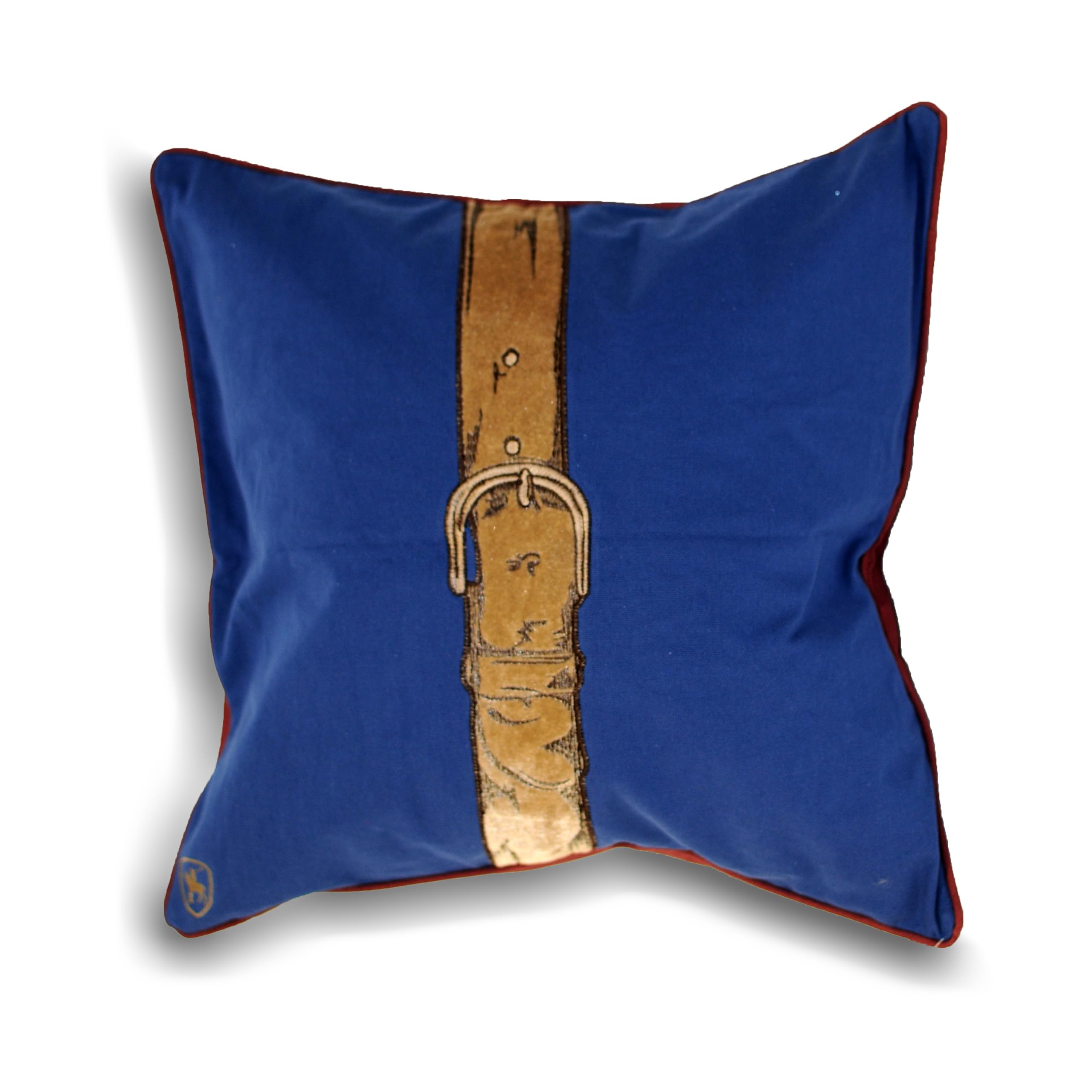 Paoletti Polo Stripe Piped Feather Filled Cushion from B&Q