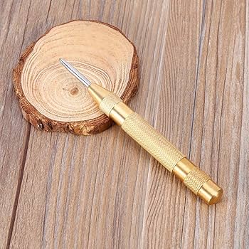 Automatic Center Punch, 5” Brass Spring Loaded Adjustable