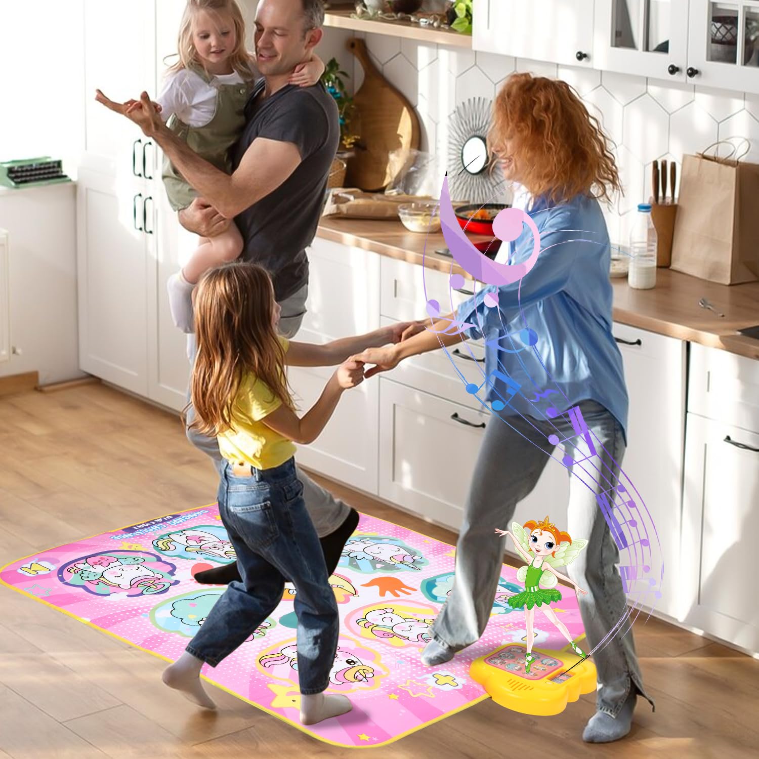 Tappeto da ballo per bambini dai 3 ai 12+ anni, giocattolo tappeto da ballo unicorno con display a LED, 5 modalità di gioco, ballo di tappeto musicale regalo ragazza 3 4 5 6 7 8 9 10 11 12 anni