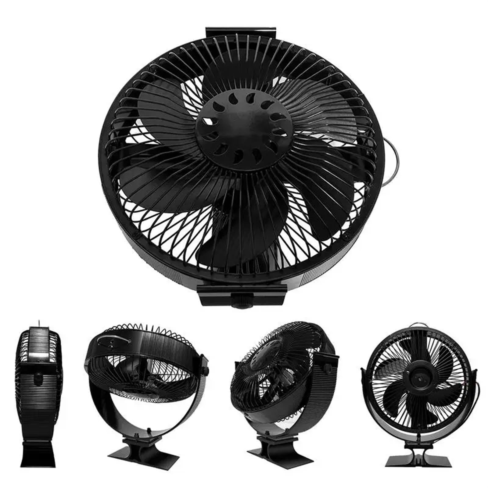 Ventilador Estufa Leña Ventilador de Estufa de leña de 6 aspas con Motor de Calor Ventilador silencioso for Estufa de leña con distribución eficiente del Calor for el hogar(A)