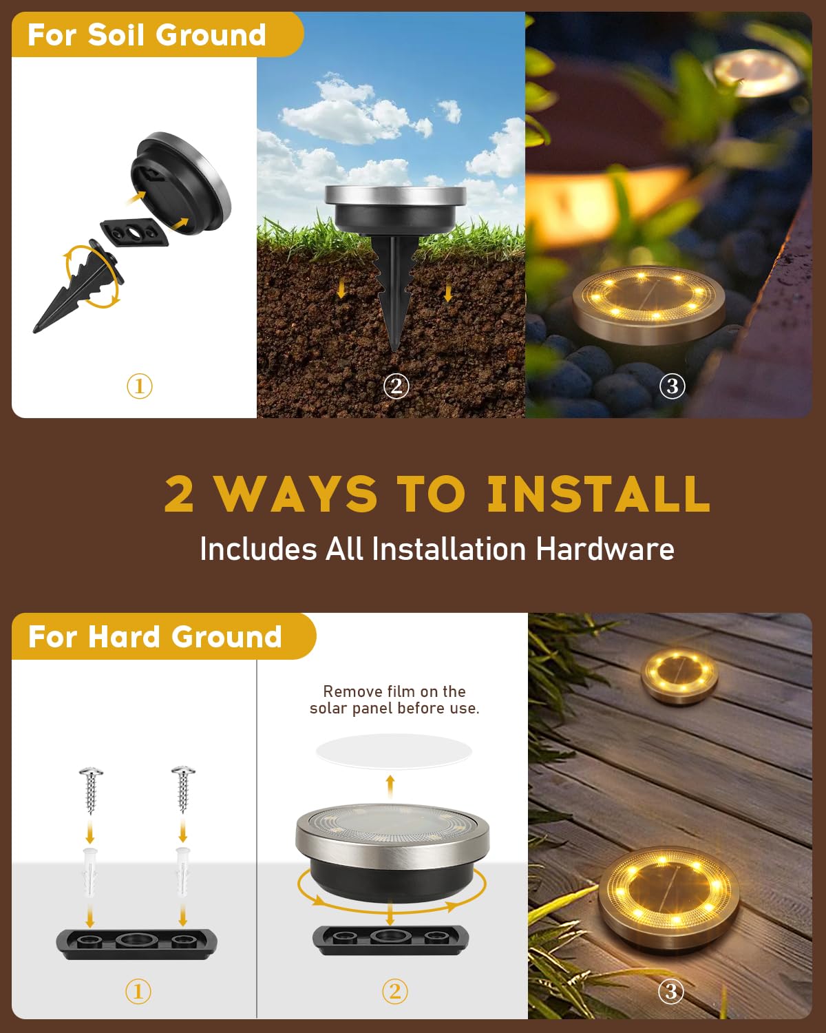 Vangue Solar Lights Outdoor Garden - Image 3