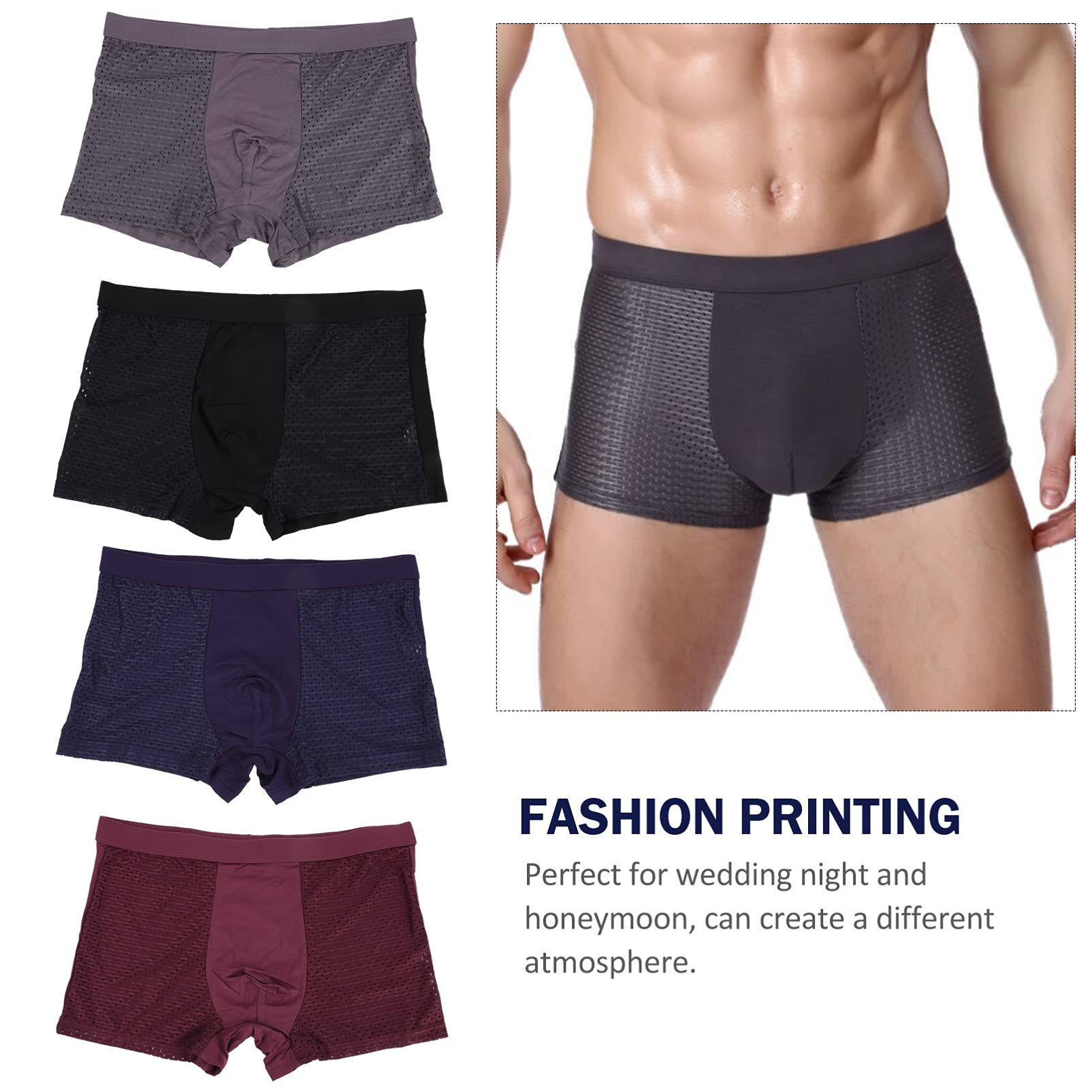 SOIMISS 8pezzi Uomini Modal Morbido Comodi e Resistenti Intimo Elegante e Pratico