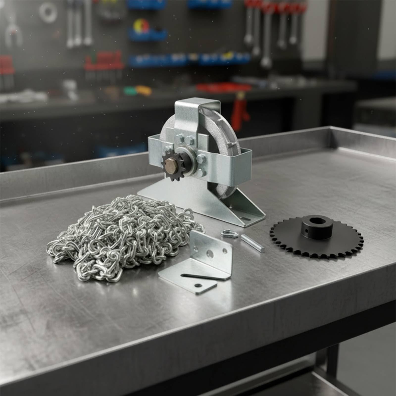 Kettenzug Manuell Handkettenzug Mechanisch Garagentoröffner-Antriebsgetriebe Für Industrietor, Werkstatt