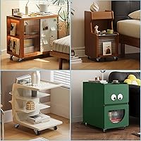 Vista 5 de HOWDIA 8 ruedas giratorias de perfil bajo de 1 pulgada, rueda de goma resistente con rodamiento y placa superior, por rueda de capacidad de 22