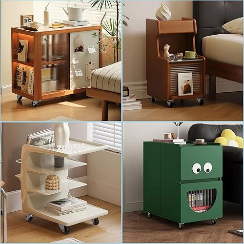 Miniatura 5 de HOWDIA 8 ruedas giratorias de perfil bajo de 1 pulgada, rueda de goma resistente con rodamiento y placa superior, por rueda de capacidad de 22