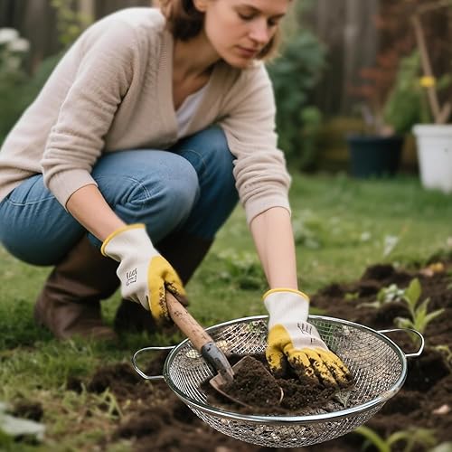 Miniatura 7 de Tamiz de suelo (redondo con mango)