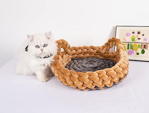 Miniatura 6 de Hilo grueso para tejer con brazos, hilo de vellón suave gigante para manta de almohada, bolsa de tejer a mano, cama de gato y decoración del hogar