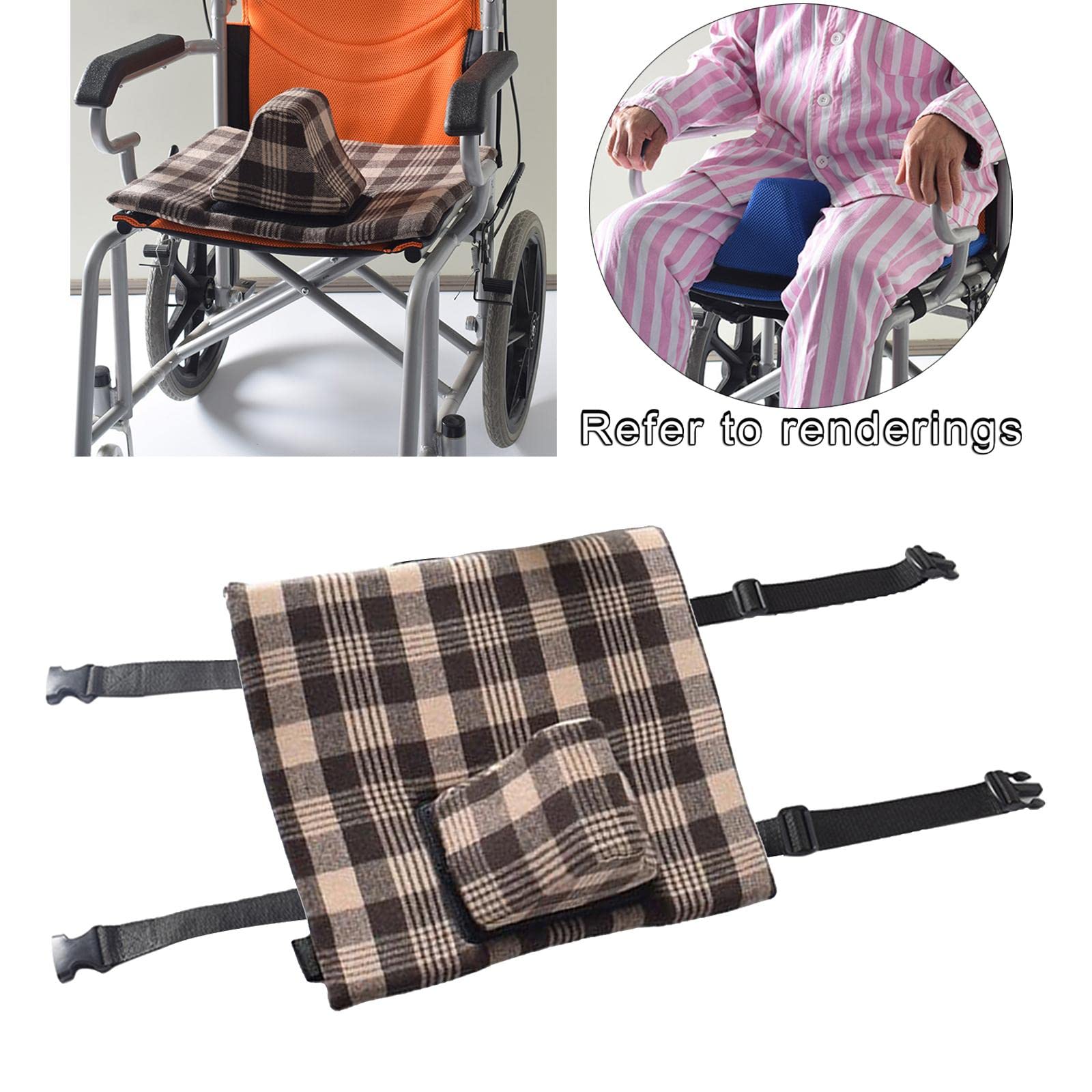 Cojín de asiento para silla de ruedas para pacientes, herramienta de posicionamiento a cuadros
