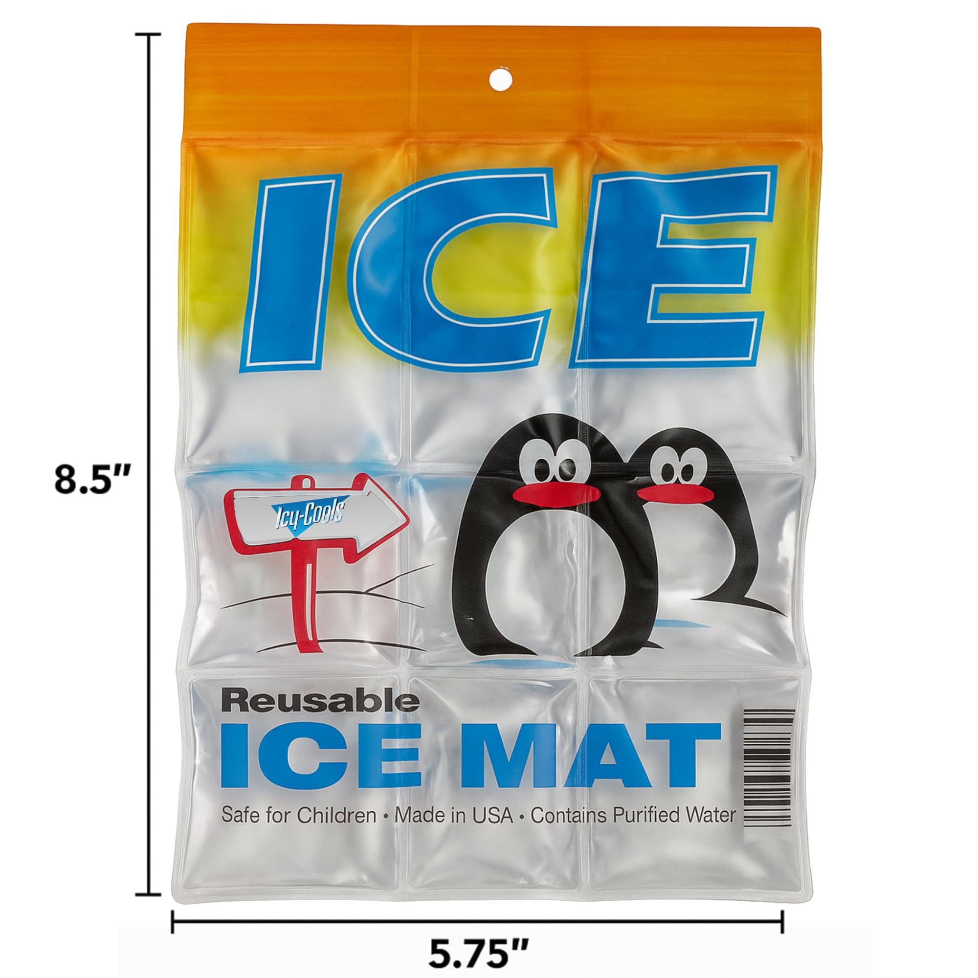 Amazon.com: ICY-COOLS Penguin Purified Water Reusable Ice Packs