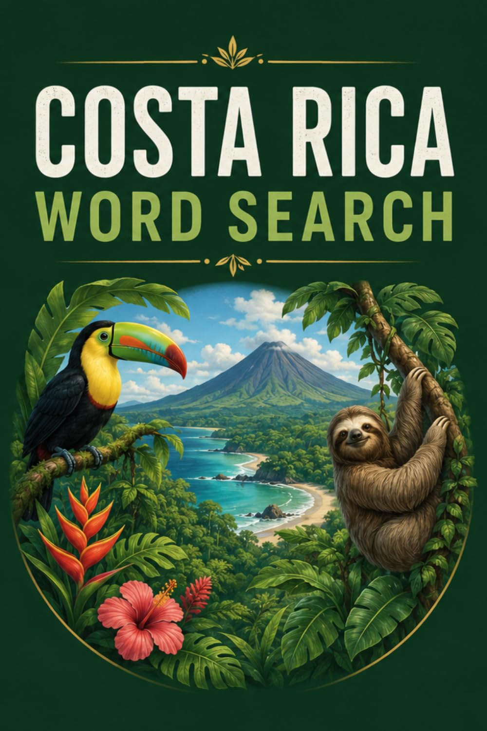 COSTA RICA WORD SEARCH: 6x9 Inches, 120 Pages | 60 word search Puzzles | Solutions Included|