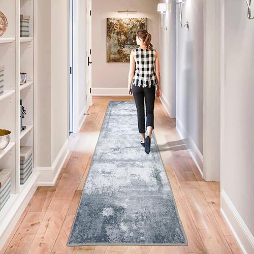 Miniatura 6 de Alfombra lavable de 2 x 8 pies, para pasillo, lavandería, cocina, entrada, baño, alfombra antideslizante con respaldo de goma, antideslizante,