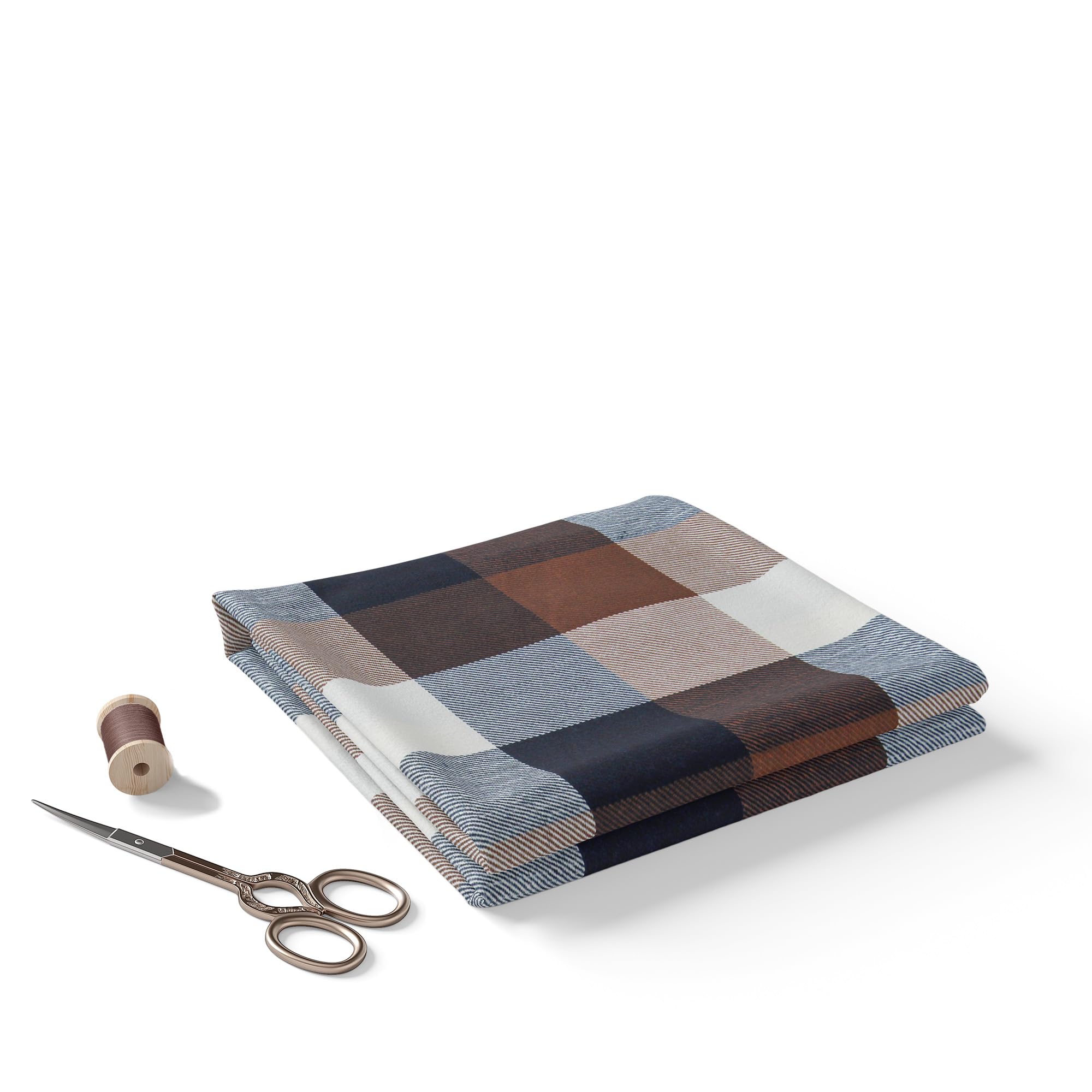 b bigreams - your comfort is our mission BIGREAMS Premium 100% Cotton Checkered Unstitched Shirt Fabric For Men's - 0% Color Fade, Summer Shirt Piece, Breathable Fabric, 150 CM WIDE-picture-20