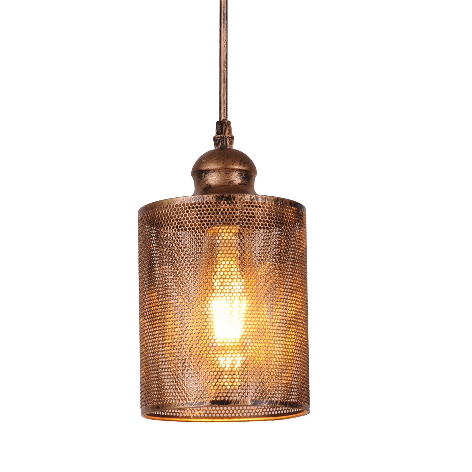 Lámpara de Techo Interior Iluminación E27 Vintage Lámpara colgante Industrial Plafón para Salón Cocina Dormitorio (sin bombilla)