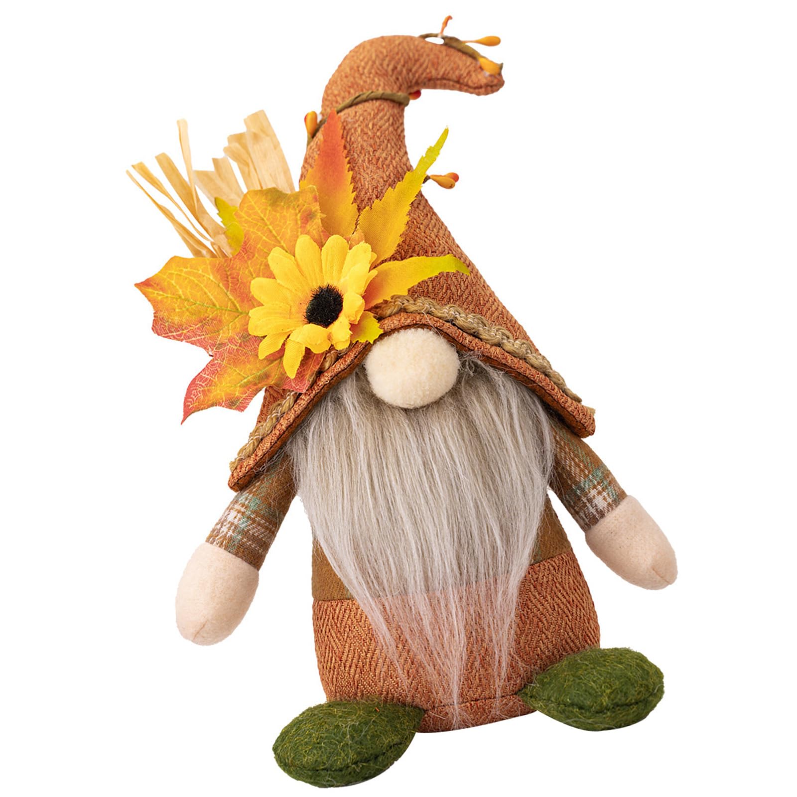 Kalttoy Harvest Season No Face Toy Harvest Theme Standing Gnomes Toy Ornament Soft No Face Decoration Table Figurine