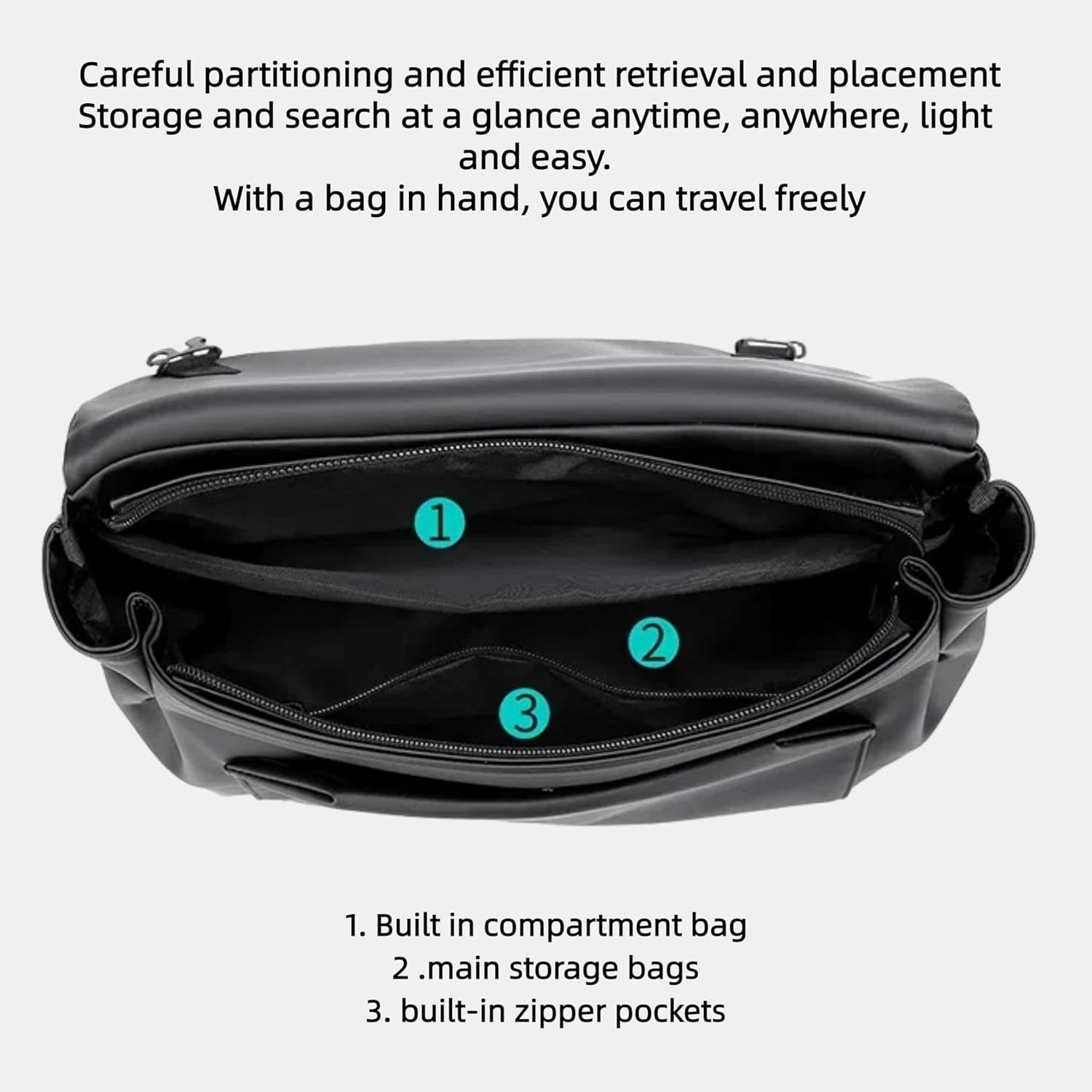 Water-Resistant Messenger Bag for Men & Women, Lightweight Crossbody Laptop Briefcase for Commute, 13 inch Laptops, Durable Shoulder Bag with Adjustable Strap