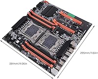 Vista 4 de Placa base de escritorio, DDR4 LGA2011 3 CPU para placa base X99, tarjeta de red Gigabit RTL8111H integrada, canal M.2 NVMEPCIE X4, SATA3.0 USB3.0