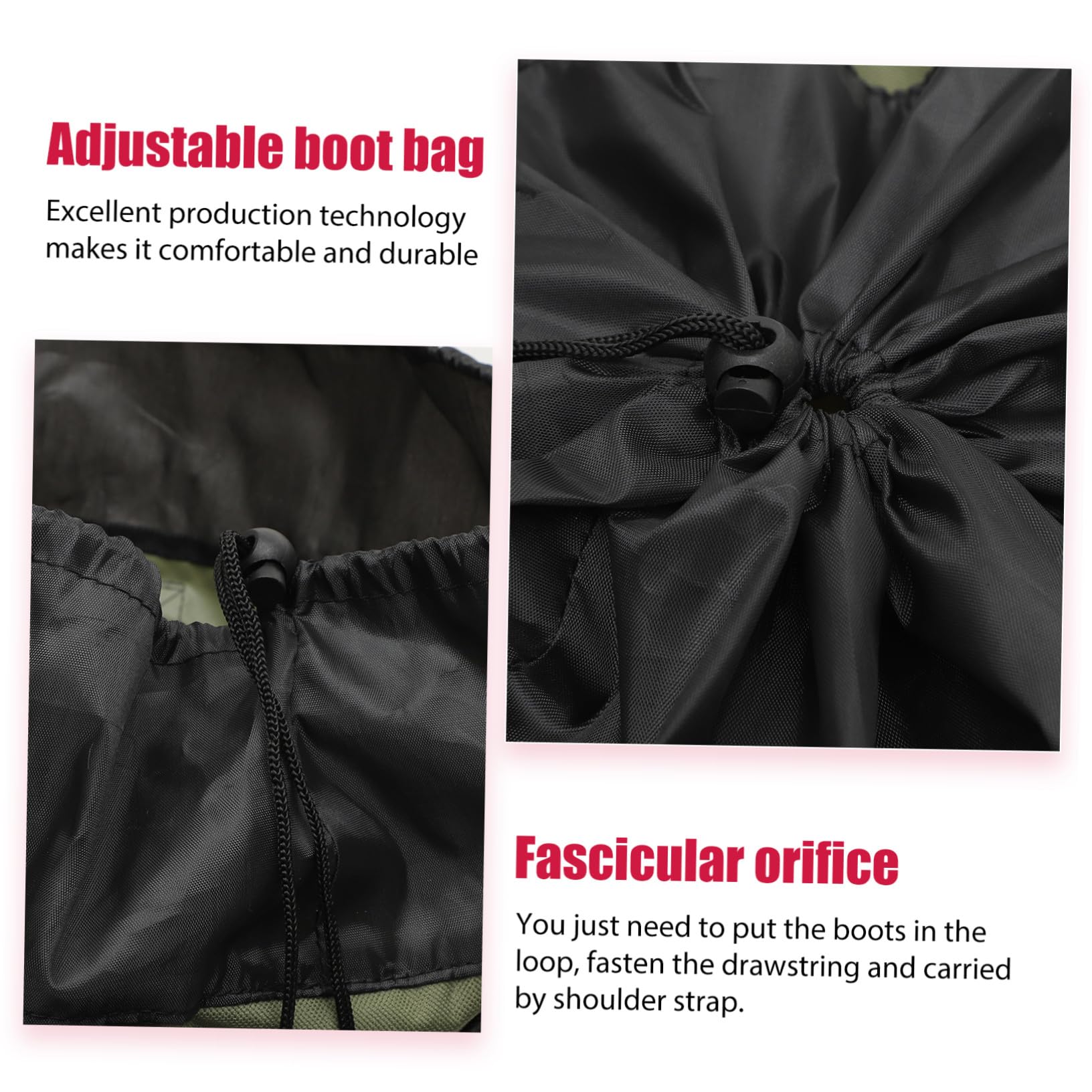 Borsa Porta Stivali da Pesca Oxford Resistente e Traspirante, Custodia Portatile per Stivali e Confortevole per Attività All'aperto