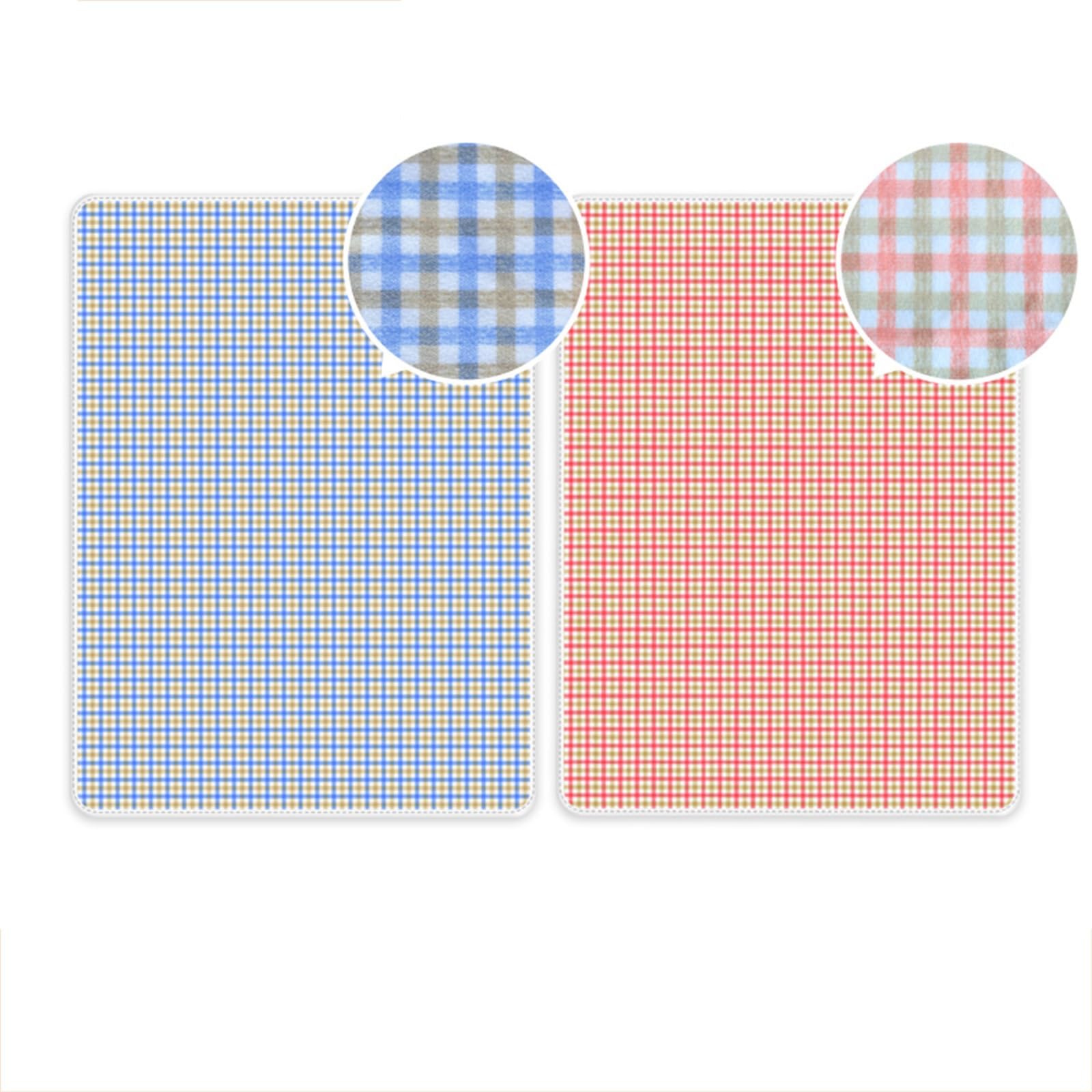 Doble Cara Empapadores Cama Adultos Absorción de Agua a Prueba de Fugas Paciente Paralizado Impermeabile Reutilización Postnatal Lavables(180x200cm,Red and Blue)